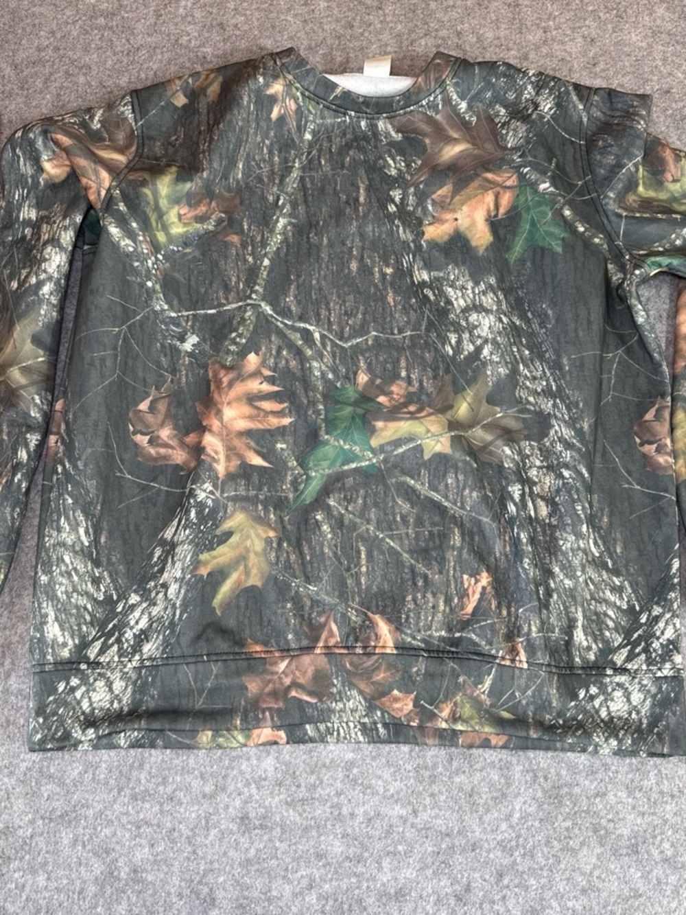 Men's Crewneck Sweater in Forest Camo